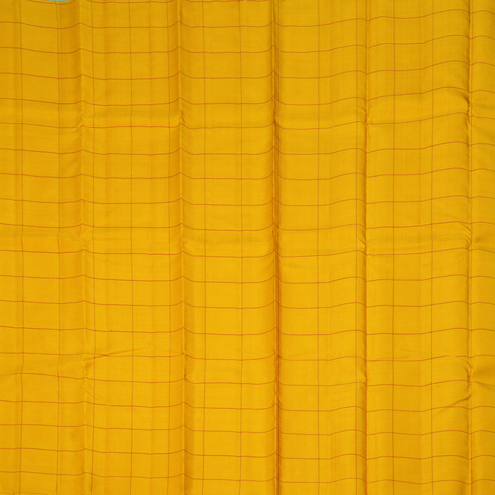 Hayagrivas Handloom Mustard Yellow Kanjivaram Silk Saree KBE2523C12-3