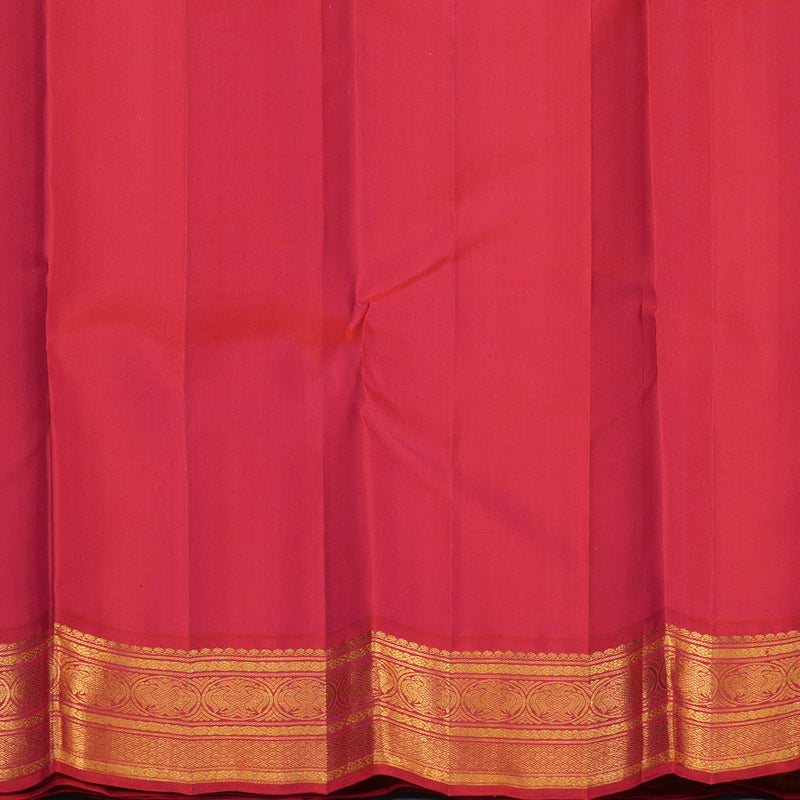 Hayagrivas Handloom Lime Green Kanjivaram Silk Saree with Ganga Jamuna Border KBE2423C2-1