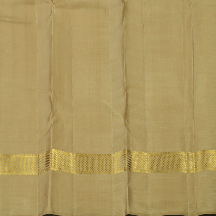 Hayagrivas Handloom Khaki Brown Kanjivaram Silk Saree KBE2523C47-1