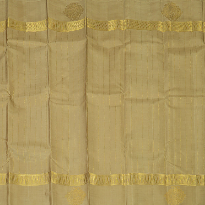 Hayagrivas Handloom Khaki Brown Kanjivaram Silk Saree KBE2523C47-1