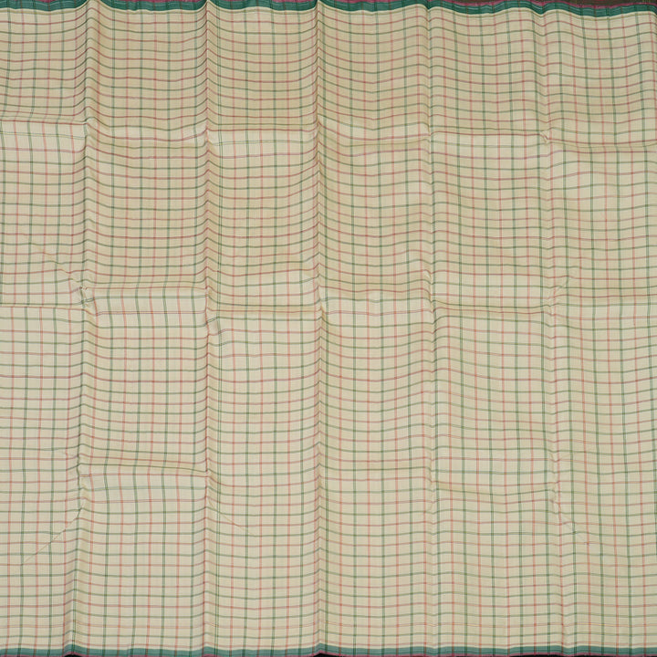 Hayagrivas Handloom Cream Kanjivaram Silk Saree KBE2428C1-1