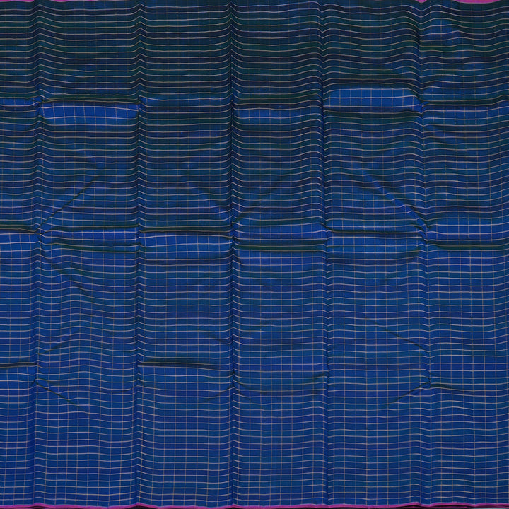 Hayagrivas Handloom Peacock Blue Kanjivaram Silk Saree KBE2428C6-1