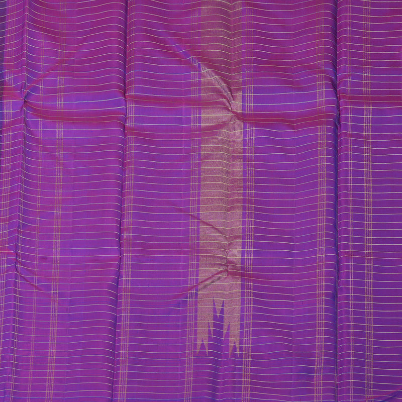 Hayagrivas Handloom Peacock Blue Kanjivaram Silk Saree KBE2428C6-1