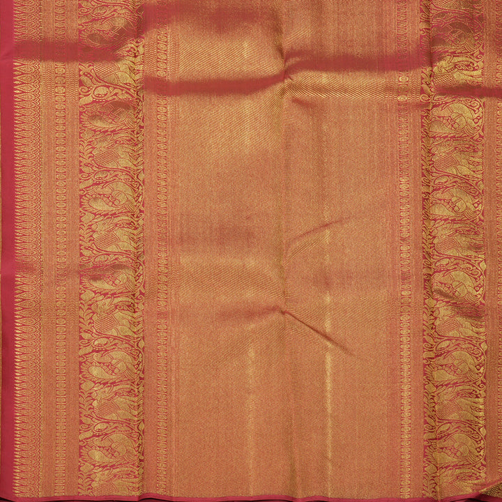 Hayagrivas Handloom Maroon Kanjivaram Silk Saree KBE2432C2-1