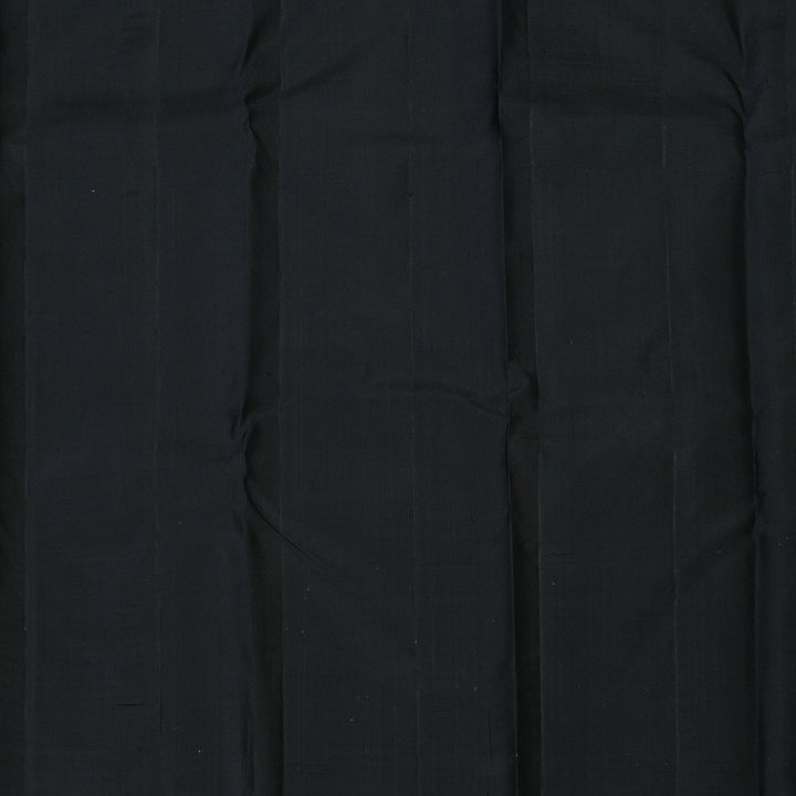 Hayagrivas Handloom Black Kanjivaram Silk Saree KBE2434C9-1