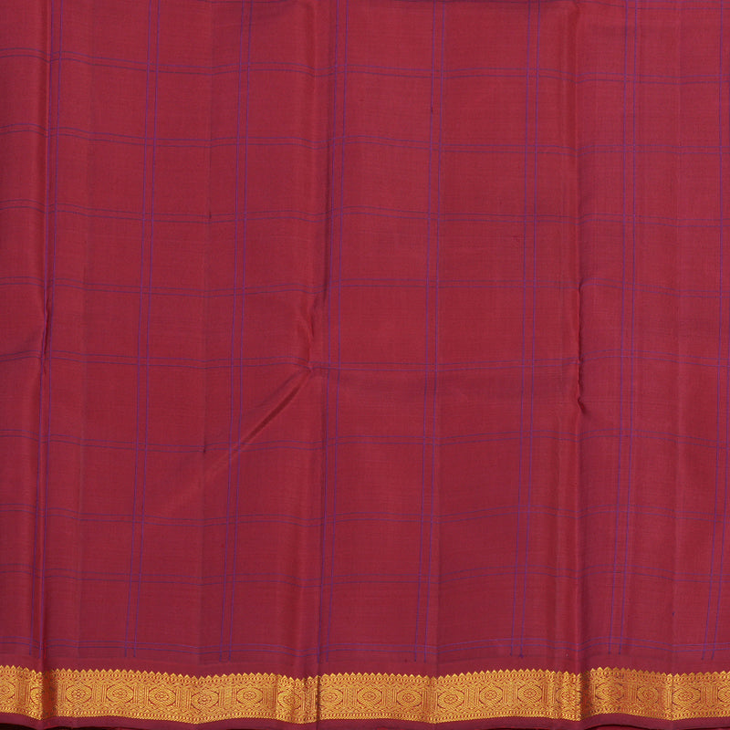 Hayagrivas Handloom Sandal Kanjivaram Silk Saree with Maroon Border KBE2446C7-1