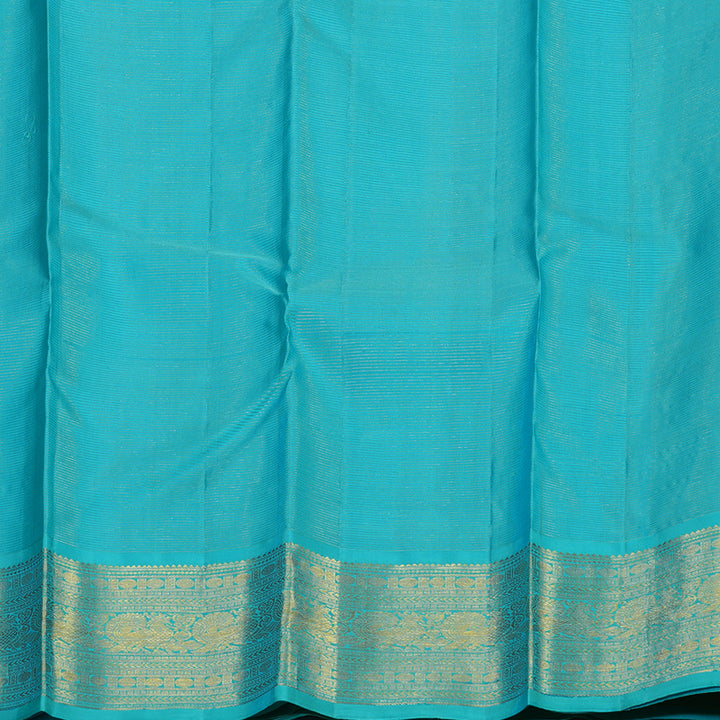 Hayagrivas Handloom Wine Purple Kanjivaram Silk Saree with Sky Blue Border KBE2450C11-1