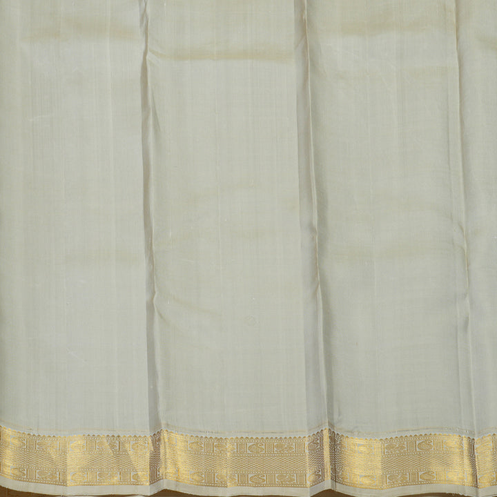 Hayagrivas Handloom Mayilkazhuthu Kanjivaram Silk Saree with Beige Border KBE2450C3-1