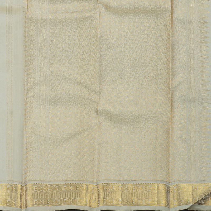 Hayagrivas Handloom Mayilkazhuthu Kanjivaram Silk Saree with Beige Border KBE2450C3-1