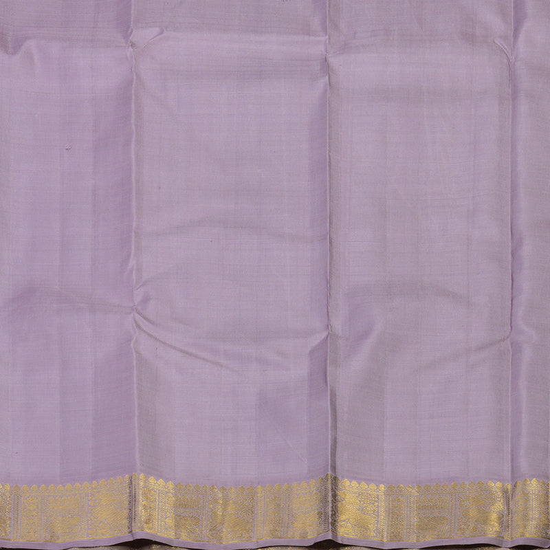 Hayagrivas Handloom Sky Blue Kanjivaram Silk Saree with Lavendar Border KBE2457C3-1