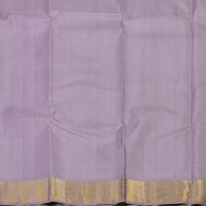 Hayagrivas Handloom Sky Blue Kanjivaram Silk Saree with Lavendar Border KBE2457C3-1