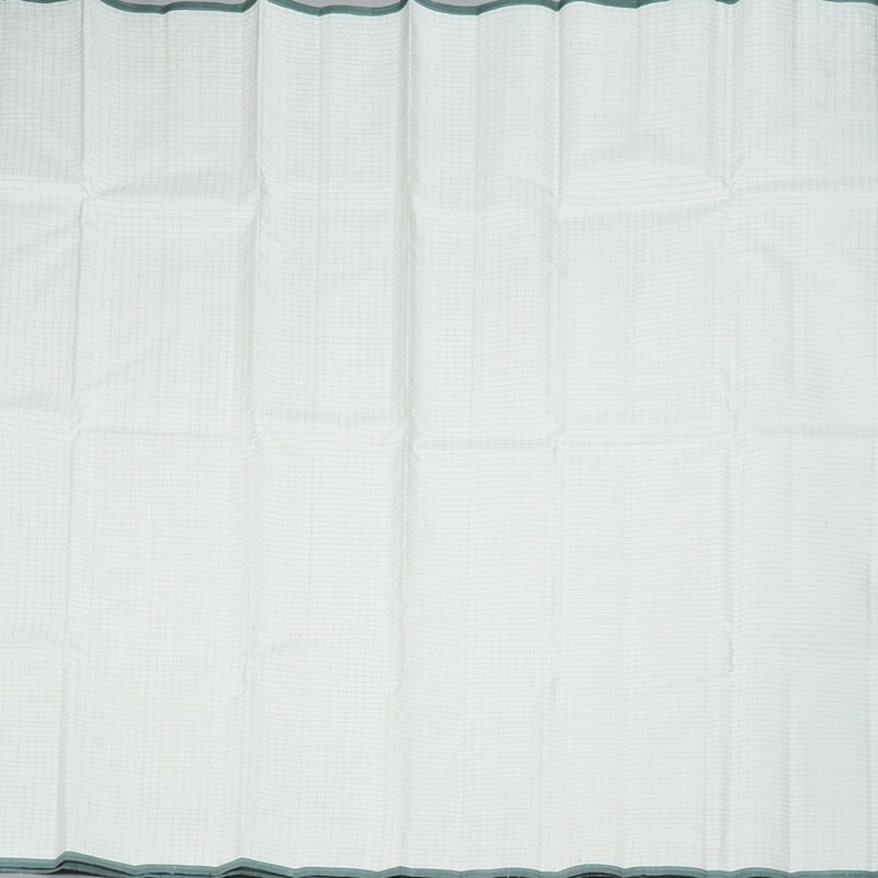 Hayagrivas Handloom White Kanjivaram Silk Saree KBE2458C1-5