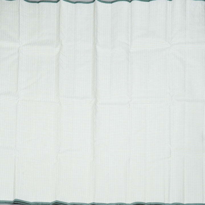 Hayagrivas Handloom White Kanjivaram Silk Saree KBE2458C1-5