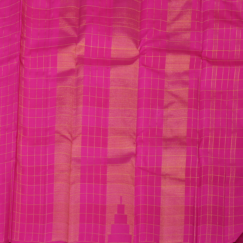 Hayagrivas Handloom Multicolour Checks Kanjivaram Silk Saree KBE2458C1-7