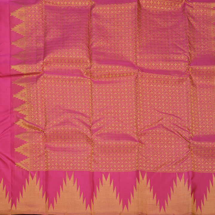 Hayagrivas Handloom Rani Pink Kanjivaram Silk Saree KBE2461C8-6