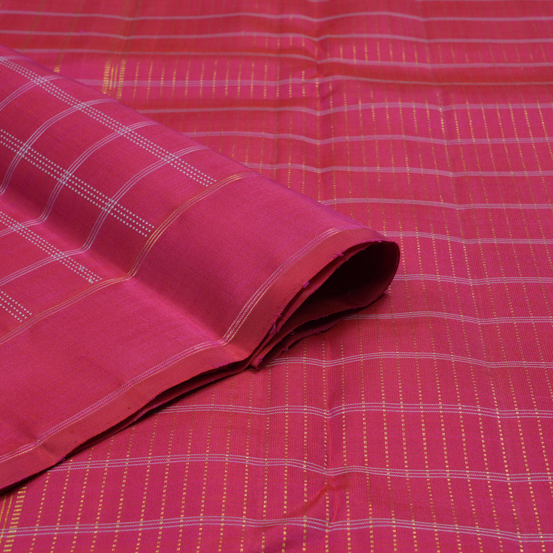 Hayagrivas Handloom Pink Kanjivaram Silk Saree KBE2469C5-1