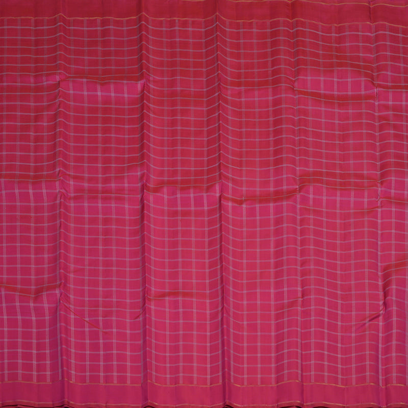 Hayagrivas Handloom Pink Kanjivaram Silk Saree KBE2469C5-1