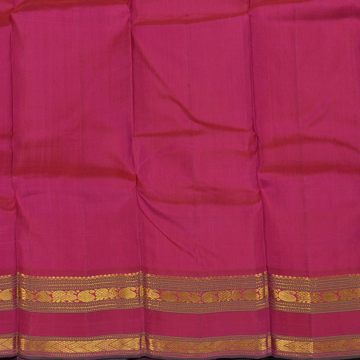 Hayagrivas Handloom Orange & Pink (Carpet Checks) Kanjivaram Silk Saree KBE2472C2-1