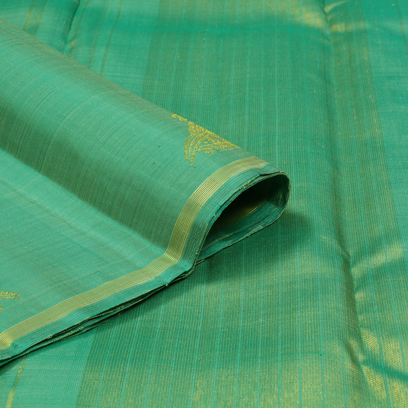Hayagrivas Handloom Sea Green Kanjivaram Silk Saree KBE2478C3-1