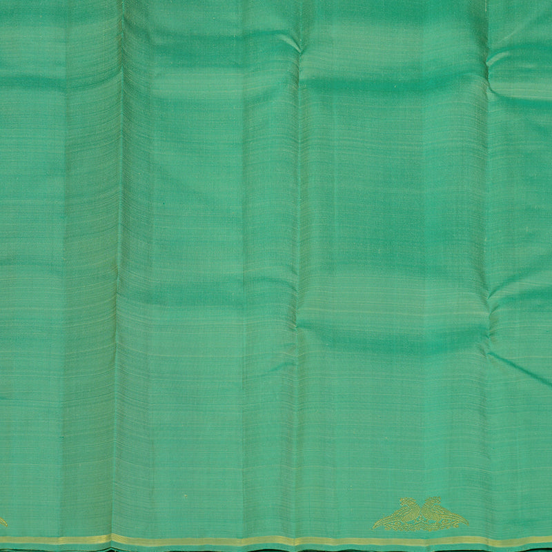 Hayagrivas Handloom Sea Green Kanjivaram Silk Saree KBE2478C3-1