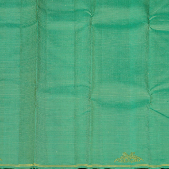Hayagrivas Handloom Sea Green Kanjivaram Silk Saree KBE2478C3-1