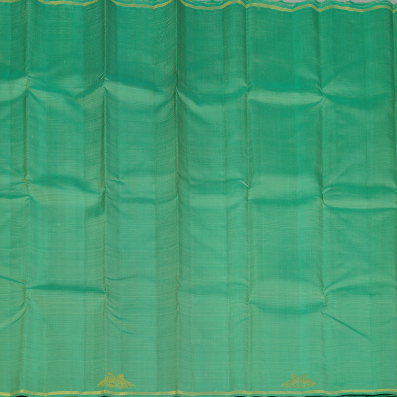 Hayagrivas Handloom Sea Green Kanjivaram Silk Saree KBE2478C3-1