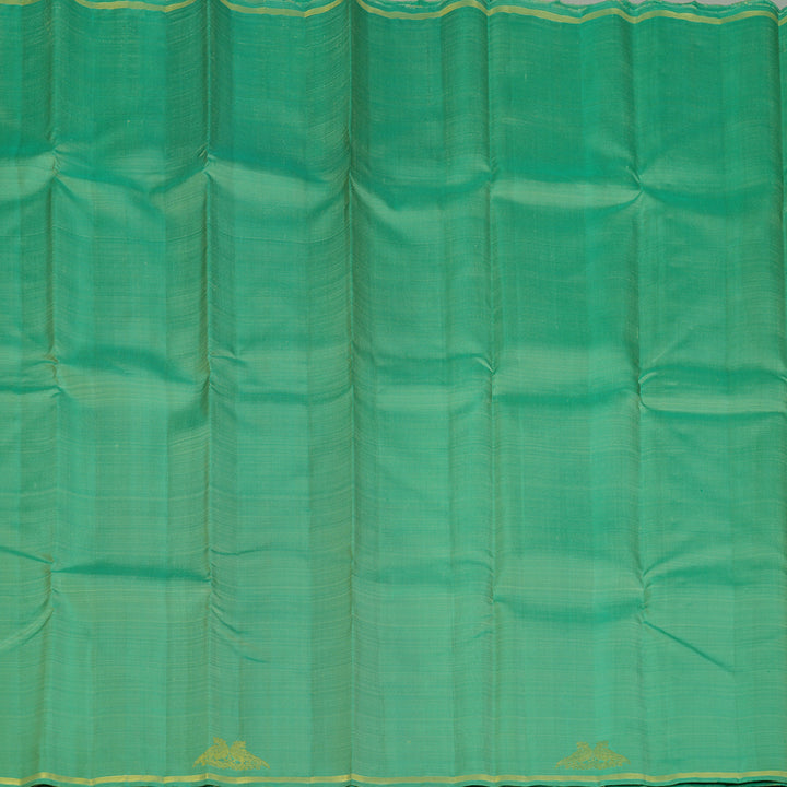 Hayagrivas Handloom Sea Green Kanjivaram Silk Saree KBE2478C3-1