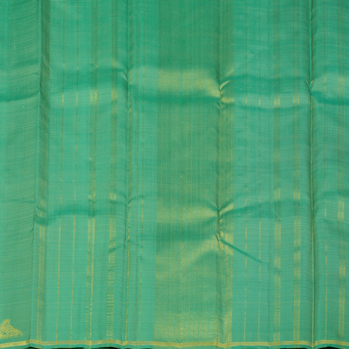 Hayagrivas Handloom Sea Green Kanjivaram Silk Saree KBE2478C3-1