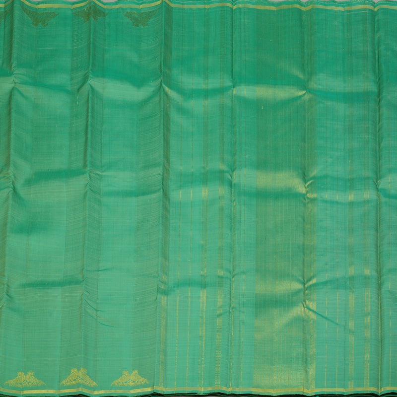 Hayagrivas Handloom Sea Green Kanjivaram Silk Saree KBE2478C3-1