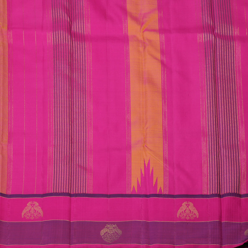 Hayagrivas Handloom Yellow Kanjivaram Silk Saree KBE2480C5-1