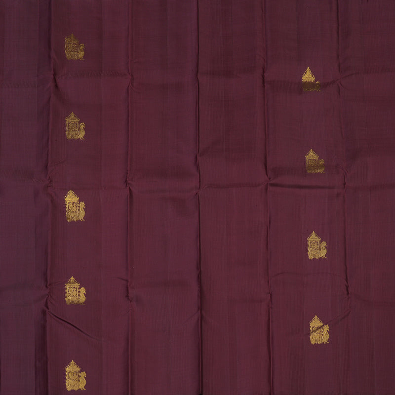Hayagrivas Handloom Wine Kanjivaram Silk Saree KBE2481C3-1