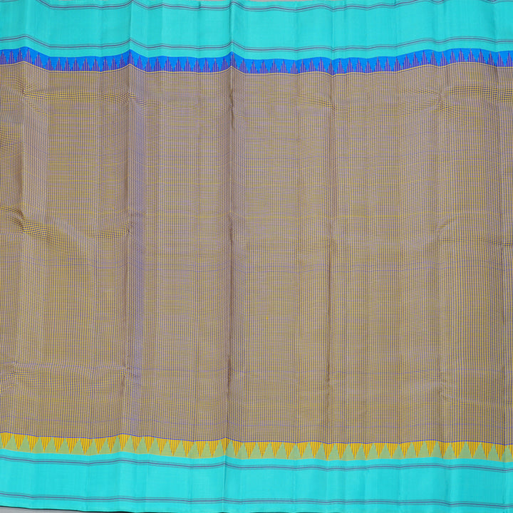 Hayagrivas Handloom Yellow & Blue (Zasa Zasa Kattam) Kanjivaram Silk Saree KBE2483C11-2