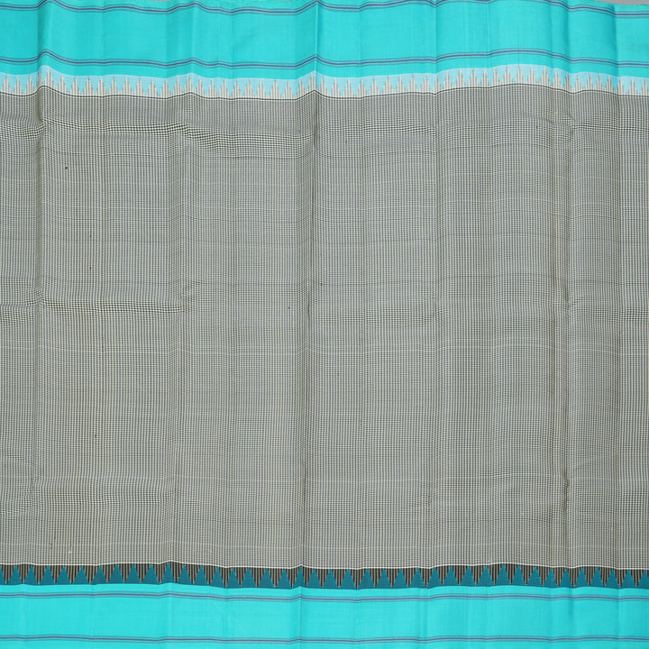 Hayagrivas Handloom Black & White (Zasa Zasa Kattam) Kanjivaram Silk Saree KBE2483C11-3