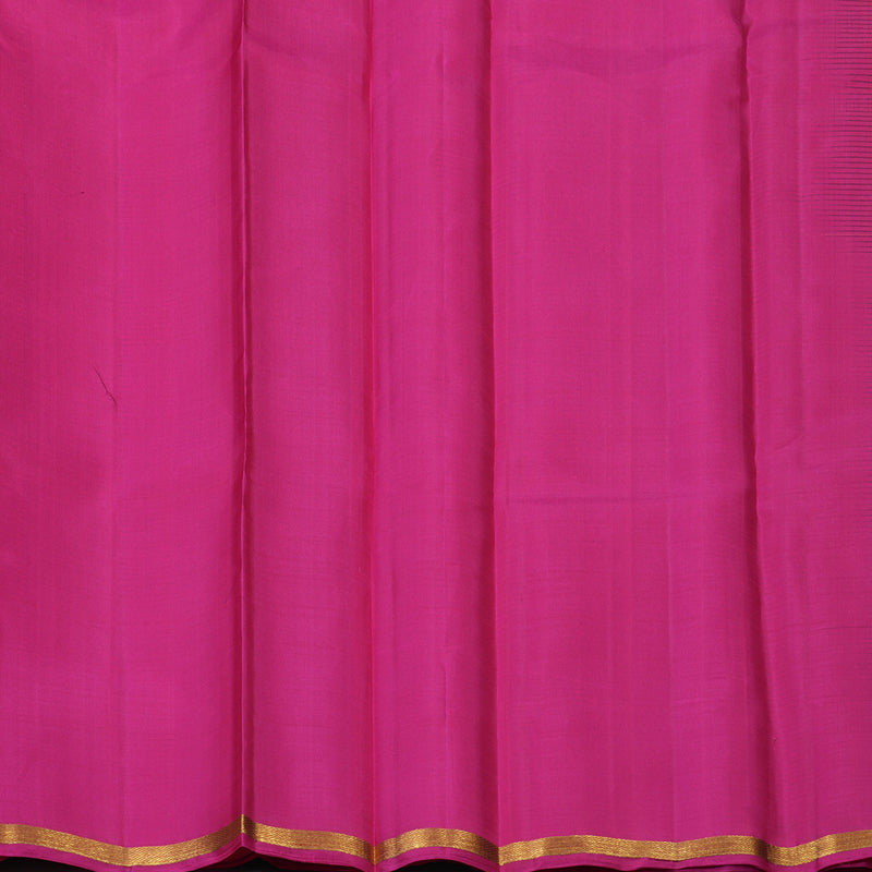 Hayagrivas Handloom Orangish-Pink Kanjivaram Silk Saree KBE2483C3-2