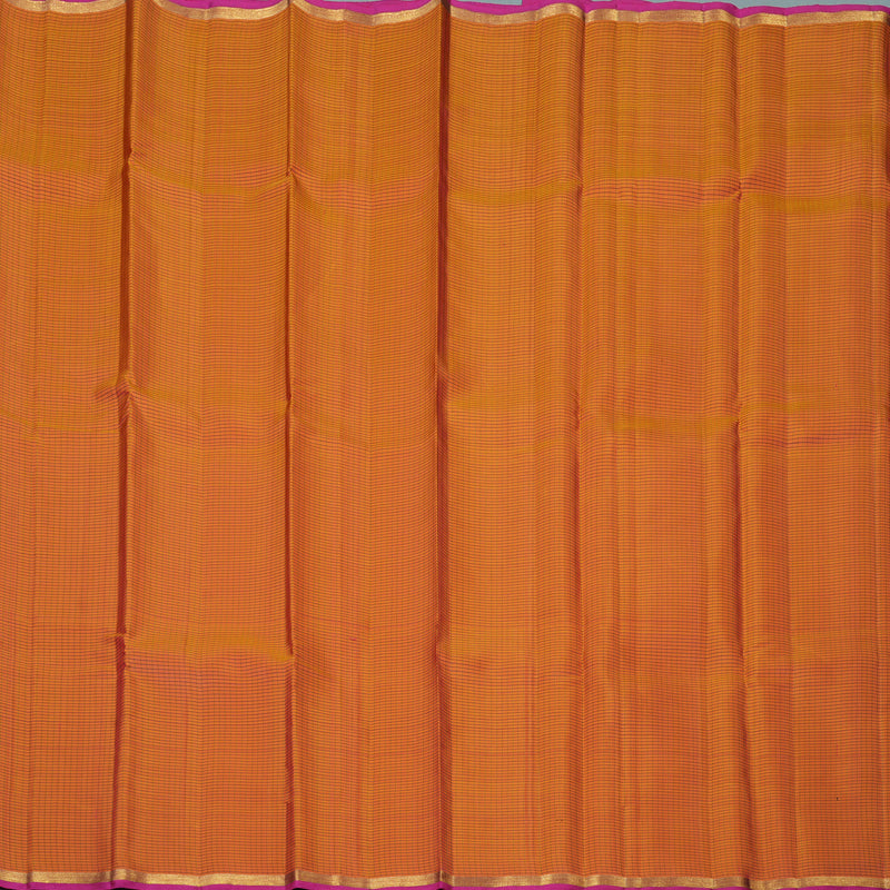 Hayagrivas Handloom Orangish-Pink Kanjivaram Silk Saree KBE2483C3-2