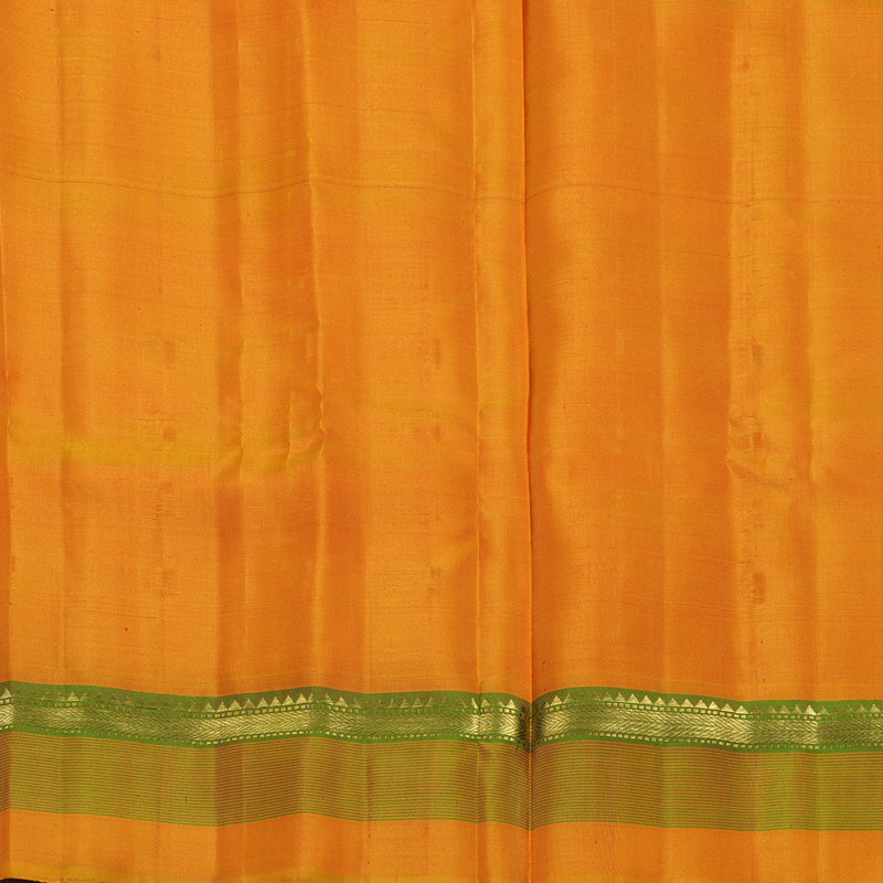 Hayagrivas Handloom Red Kanjivaram Silk Saree with Golden Orange Border KBE2483C6-1