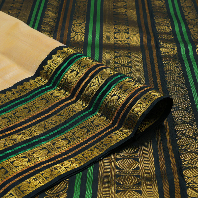 Hayagrivas Handloom Sandal Kanjivaram Silk Saree with Karum Neelam Border KBE2492C13-1