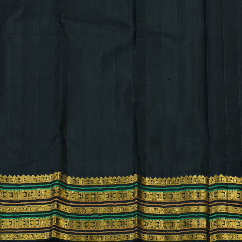 Hayagrivas Handloom Sandal Kanjivaram Silk Saree with Karum Neelam Border KBE2492C13-1