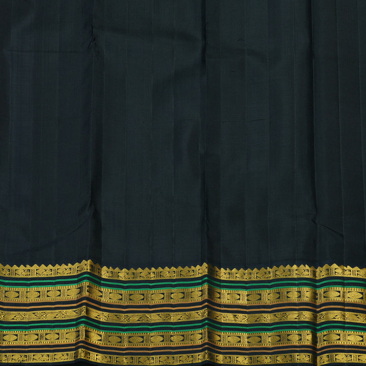 Hayagrivas Handloom Sandal Kanjivaram Silk Saree with Karum Neelam Border KBE2492C13-1