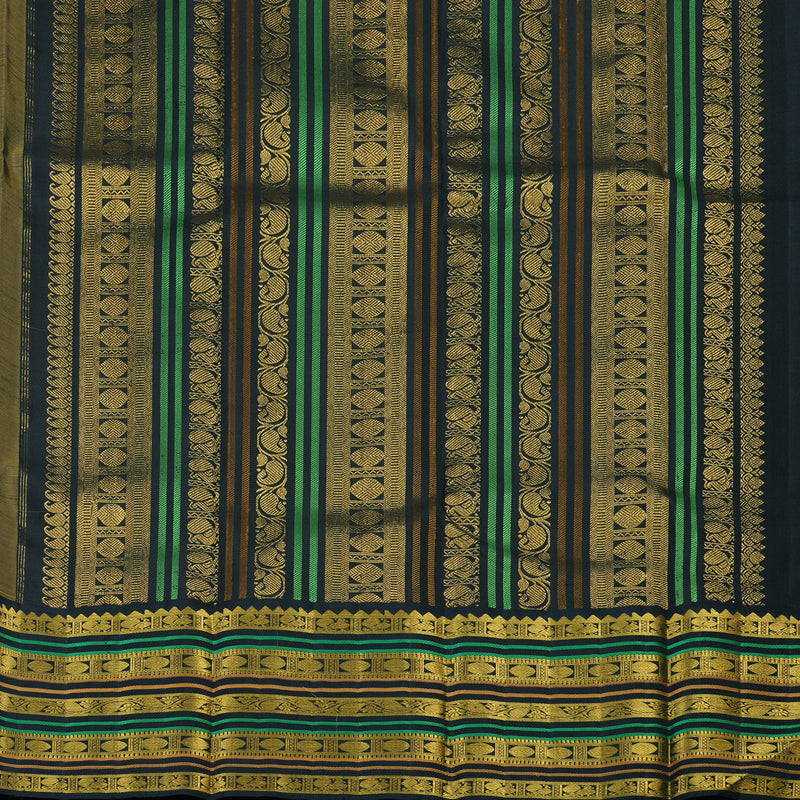 Hayagrivas Handloom Sandal Kanjivaram Silk Saree with Karum Neelam Border KBE2492C13-1