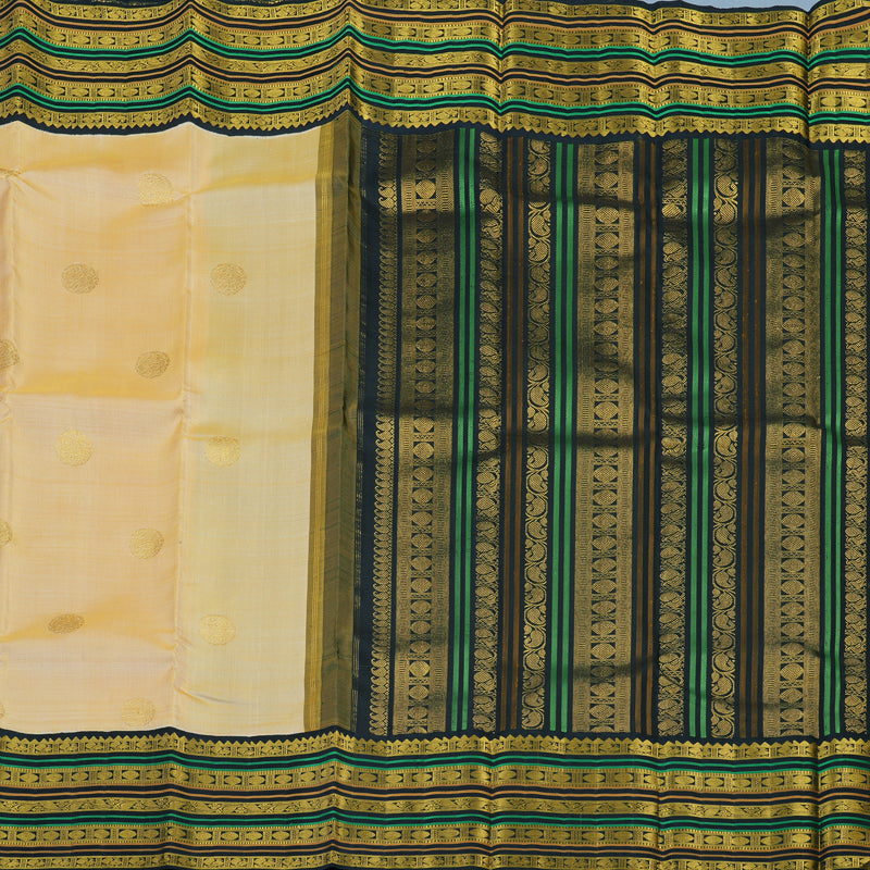 Hayagrivas Handloom Sandal Kanjivaram Silk Saree with Karum Neelam Border KBE2492C13-1