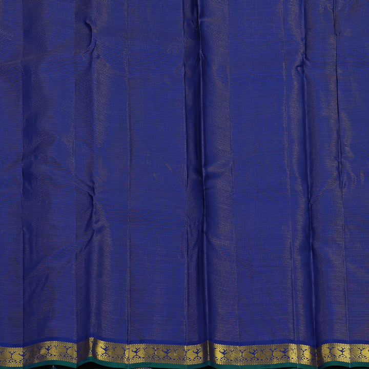 Hayagrivas Handloom Dark Blue Kanjivaram Silk Saree KBE2493C3-2