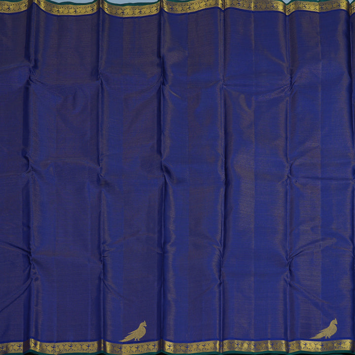 Hayagrivas Handloom Dark Blue Kanjivaram Silk Saree KBE2493C3-2