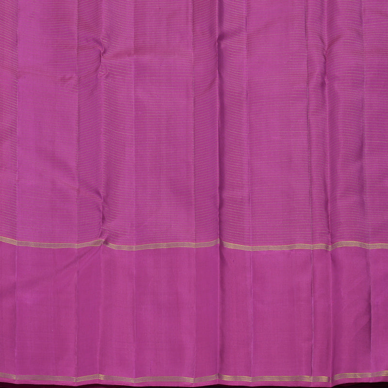 Hayagrivas Handloom Purple Kanjivaram Silk Saree with Magenta Border KBE2493C7-1