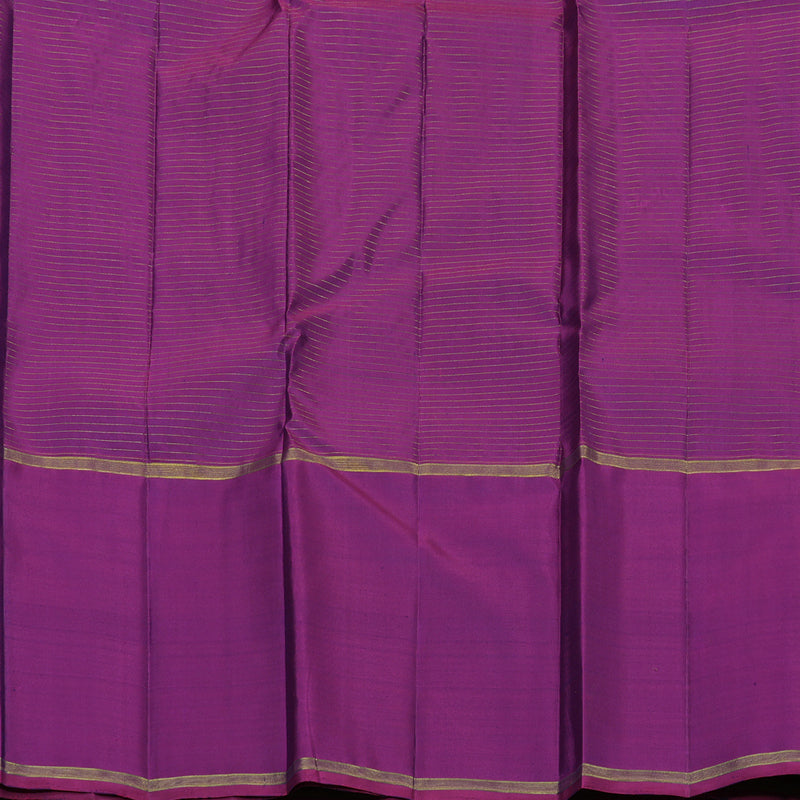 Hayagrivas Handloom Deep Violet Kanjivaram Silk Saree with Purple Border KBE2493C7-2