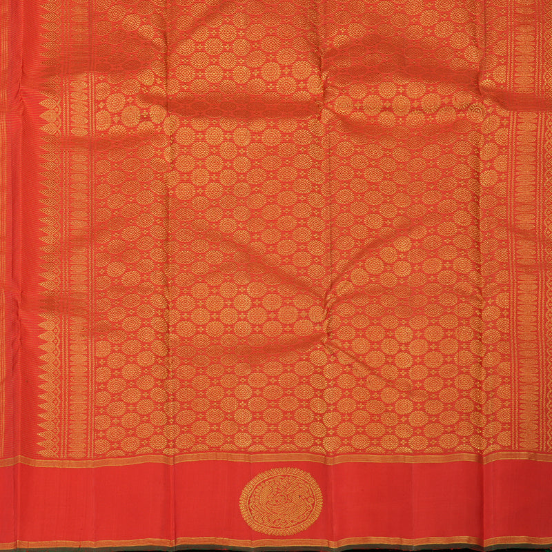 Hayagrivas Handloom Red Kanjivaram Silk Saree KBE2493C7-3