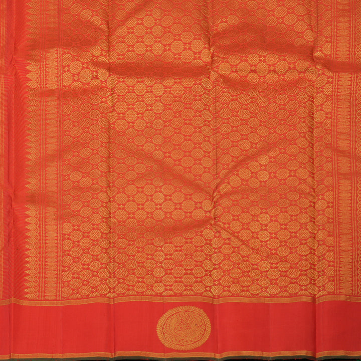Hayagrivas Handloom Red Kanjivaram Silk Saree KBE2493C7-3
