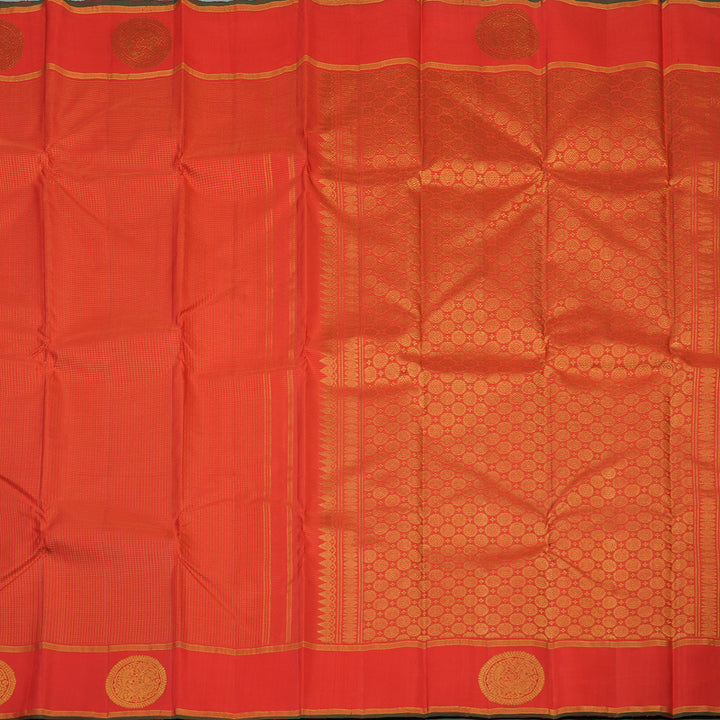 Hayagrivas Handloom Red Kanjivaram Silk Saree KBE2493C7-3