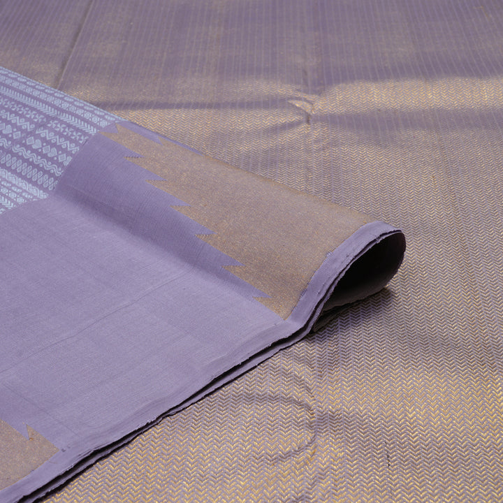 Hayagrivas Handloom Lilac Kanjivaram Silk Saree KBE2507C3-1
