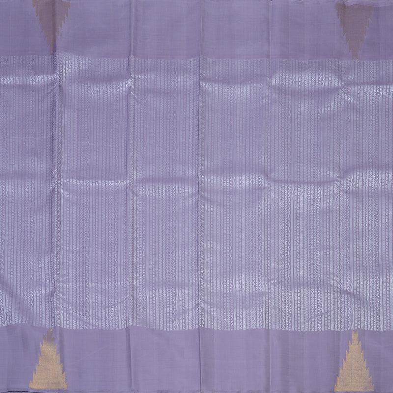 Hayagrivas Handloom Lilac Kanjivaram Silk Saree KBE2507C3-1